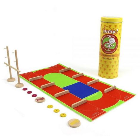 JUMP! Atletism, joc cu nasturi din lemn, Milaniwood - imagine 7